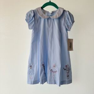 Light Blue Dress with Embroidered Details